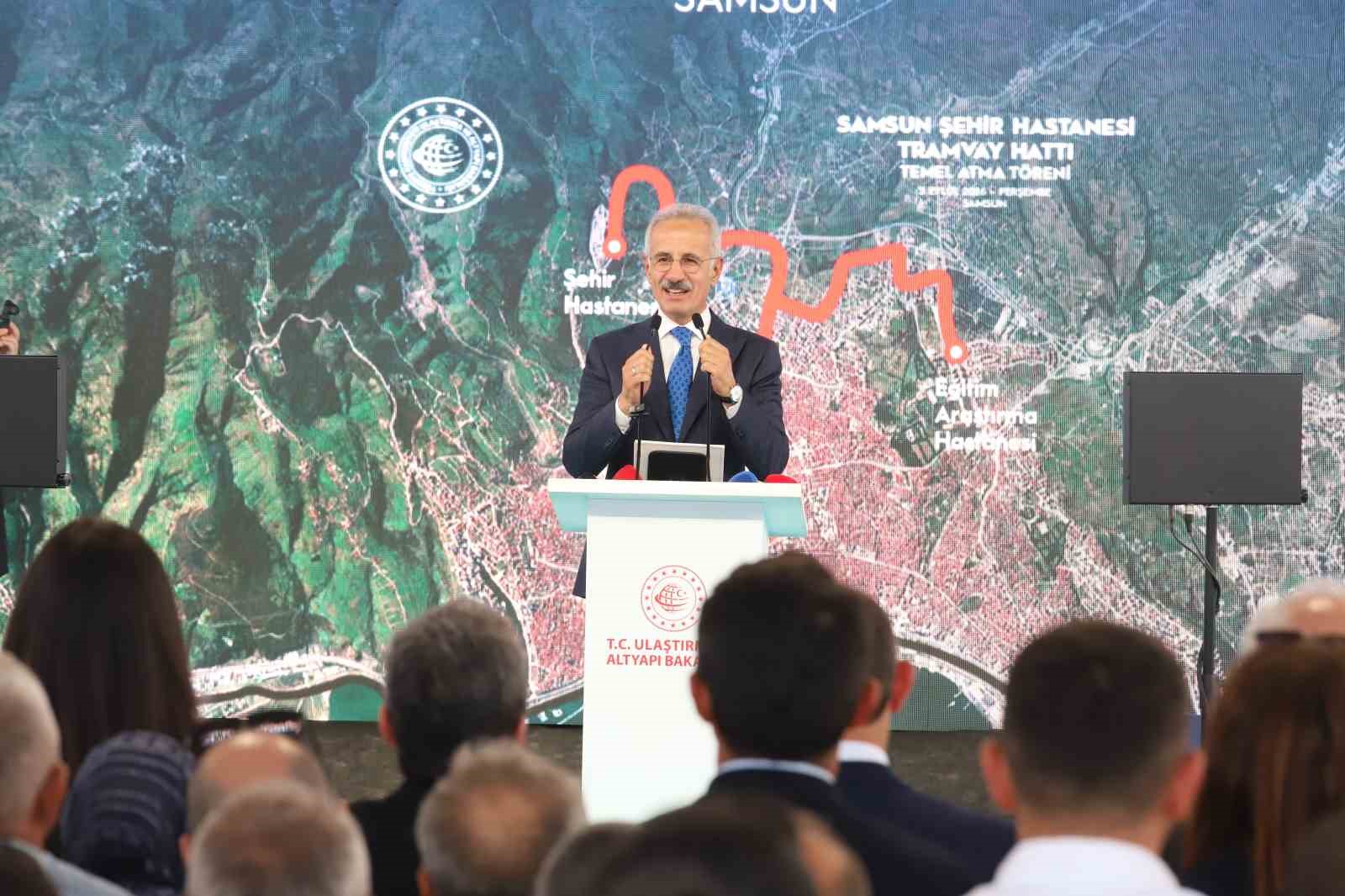 Samsun Şehir Hastanesi Tramvay Hattı’nın temeli atıldı