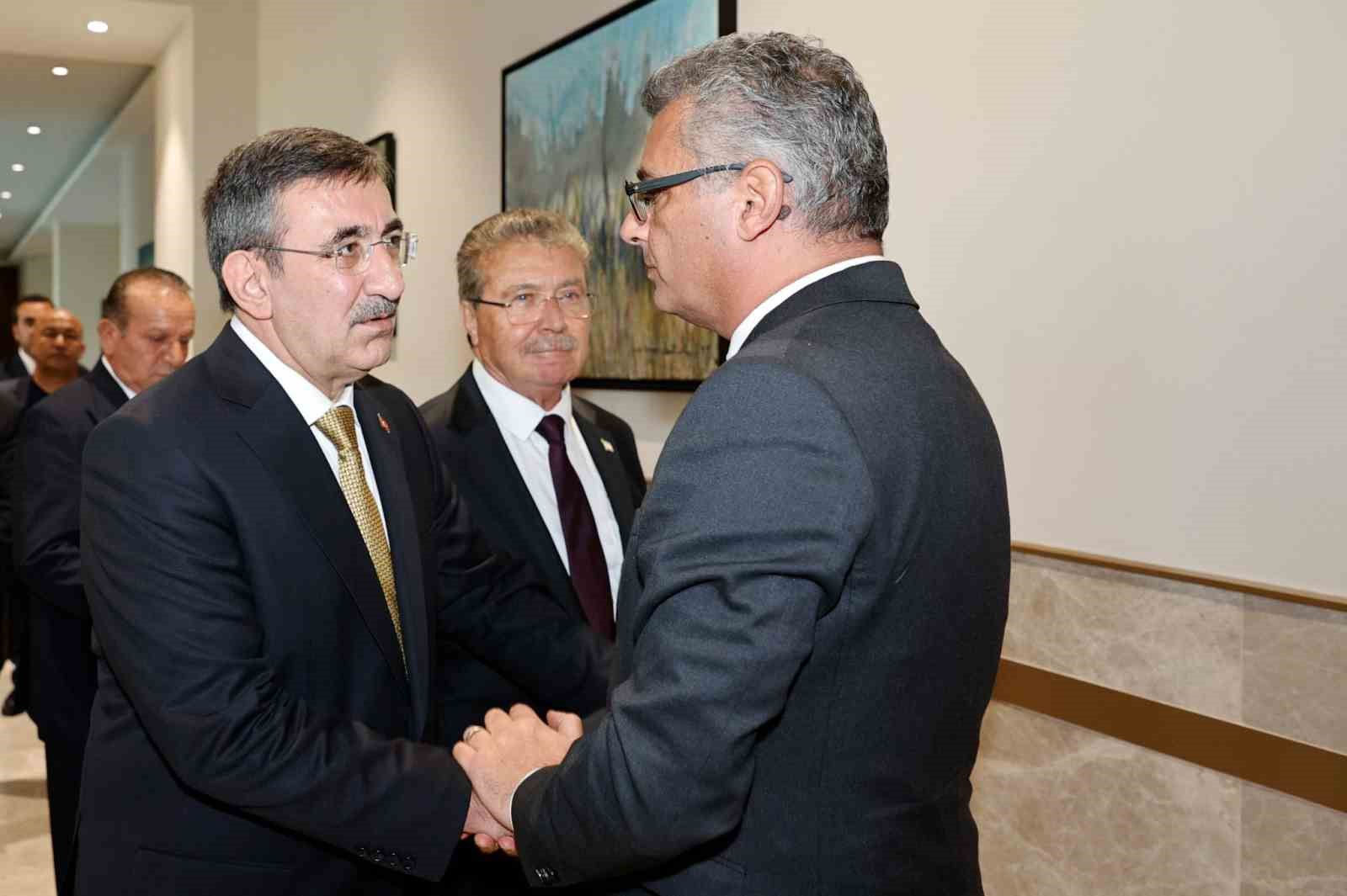 Cumhurbaşkanı Yardımcısı Yılmaz, KKTC Cumhurbaşkanı Erhürman ile görüştü