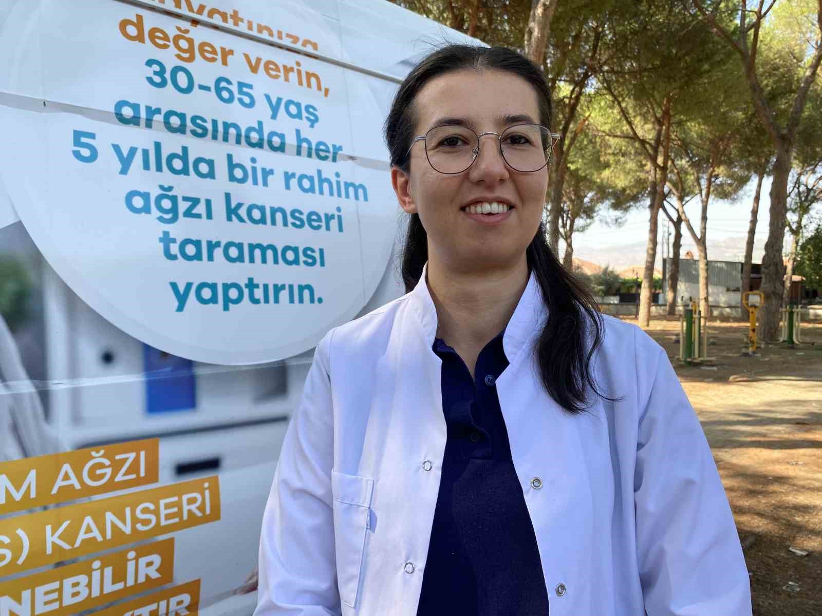 Mevsimlik işçilerin çadırında kanser taraması