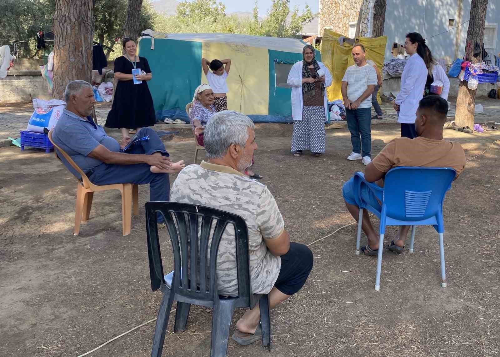 Mevsimlik işçilerin çadırında kanser taraması