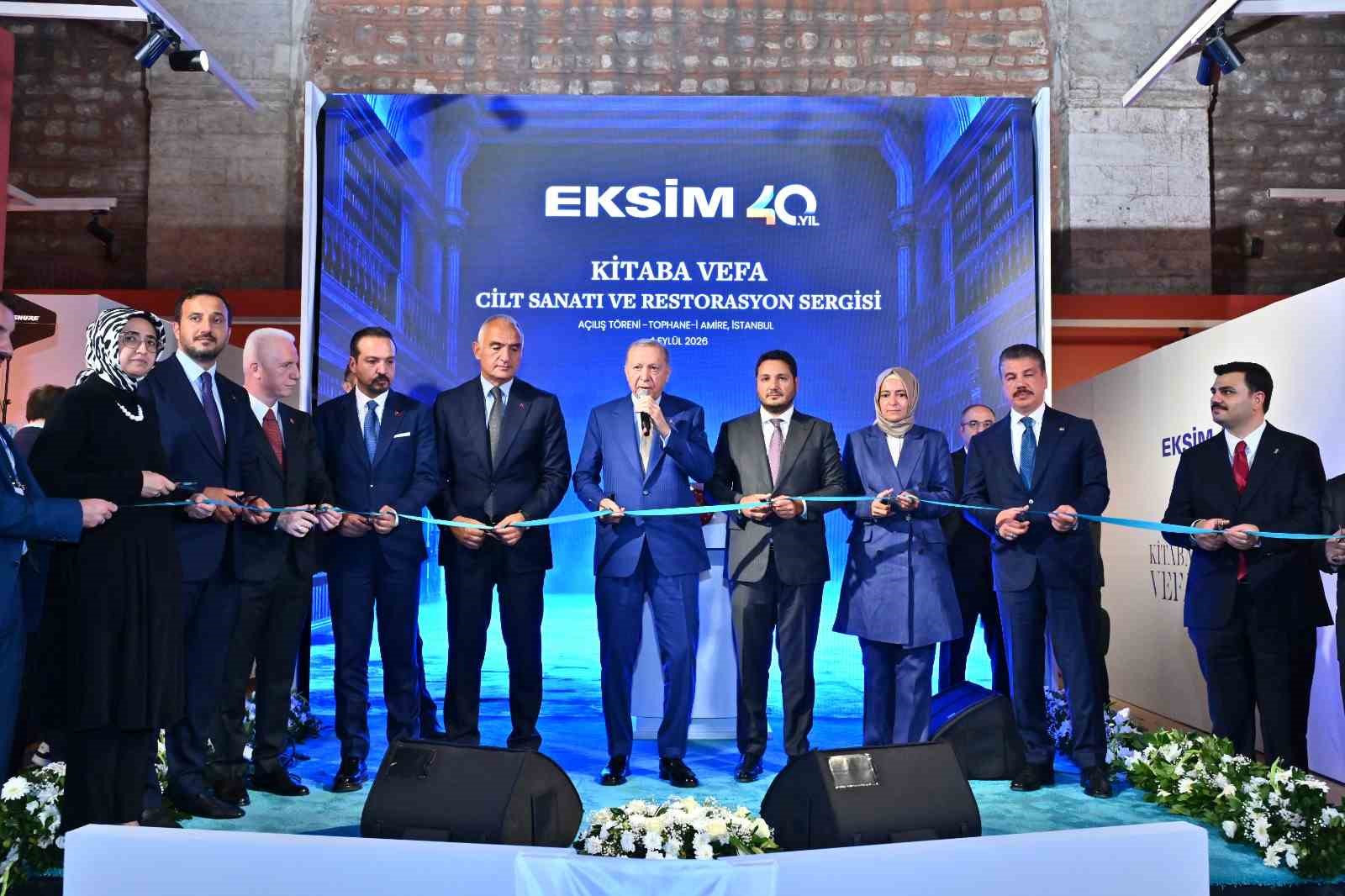 "Kitaba Vefa" sergisi Cumhurbaşkanı Recep Tayyip Erdoğan tarafından açıldı