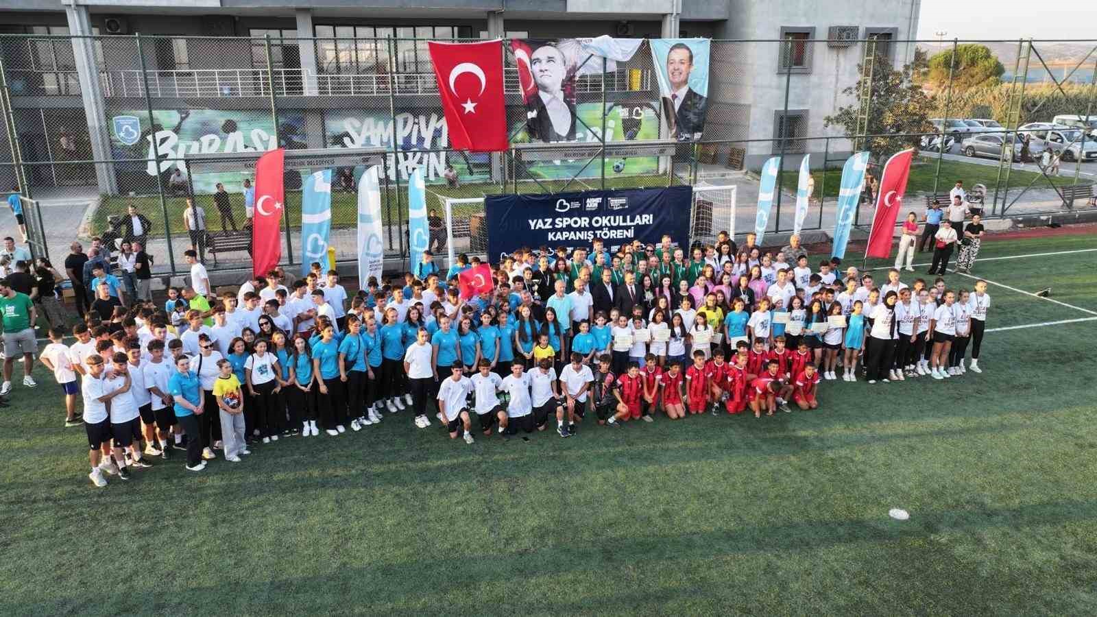 Yaz Spor Okulları kapanış töreni gerçekleştirildi