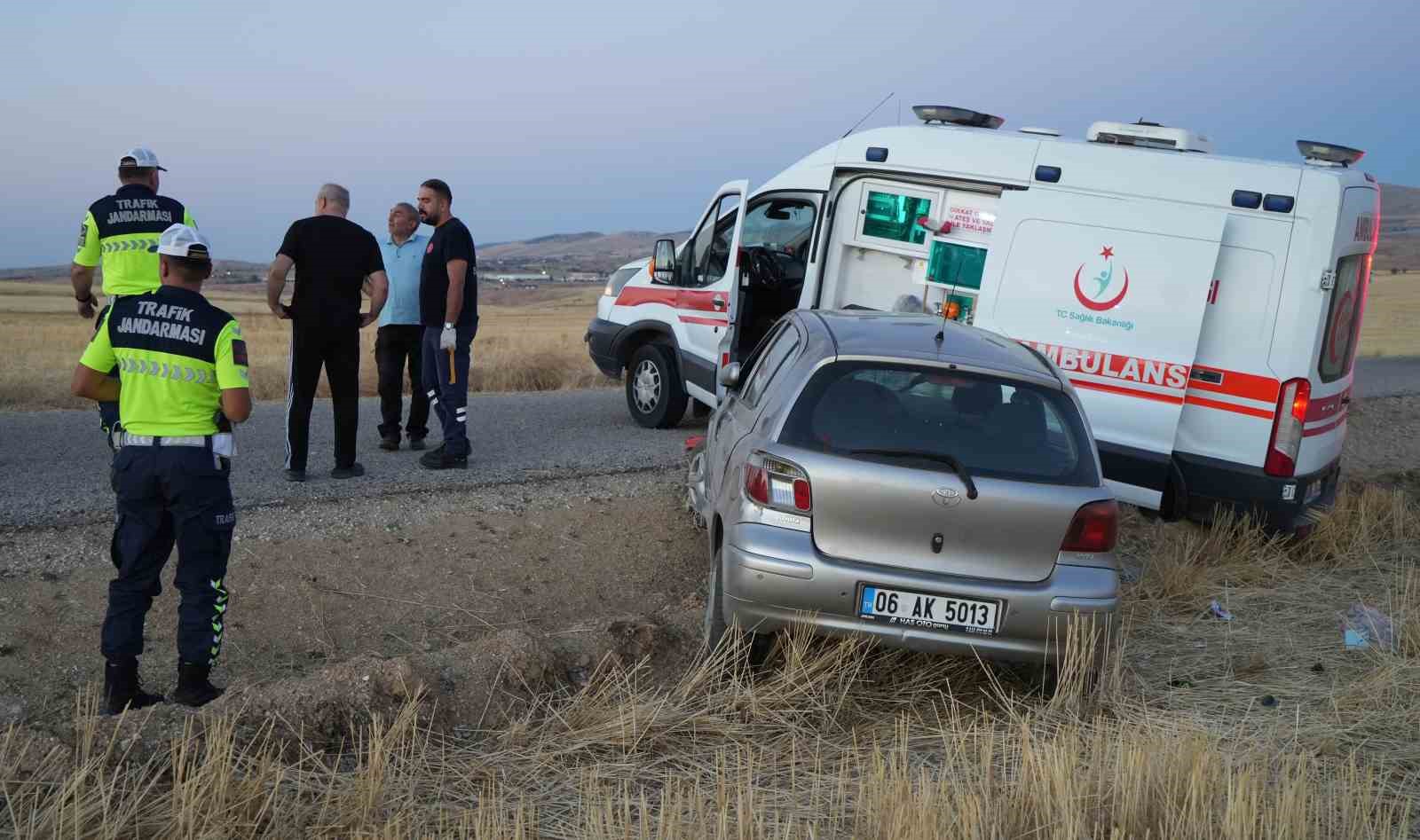 Kırıkkale’de otomobil takla attı: 4 yaralı