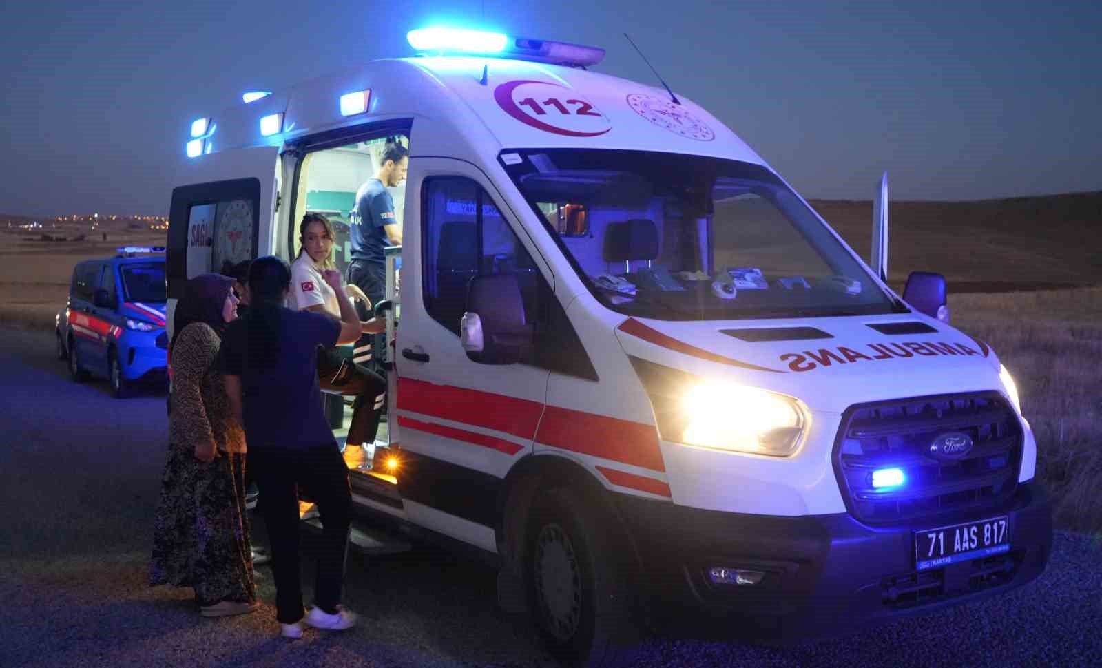 Kırıkkale’de otomobil takla attı: 4 yaralı