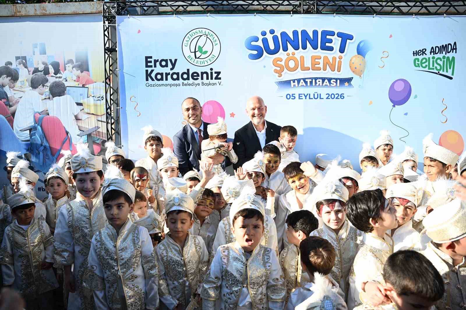 Gaziosmanpaşa’da 500’e yakın çocuğun sünnet heyecanı şölene dönüştü