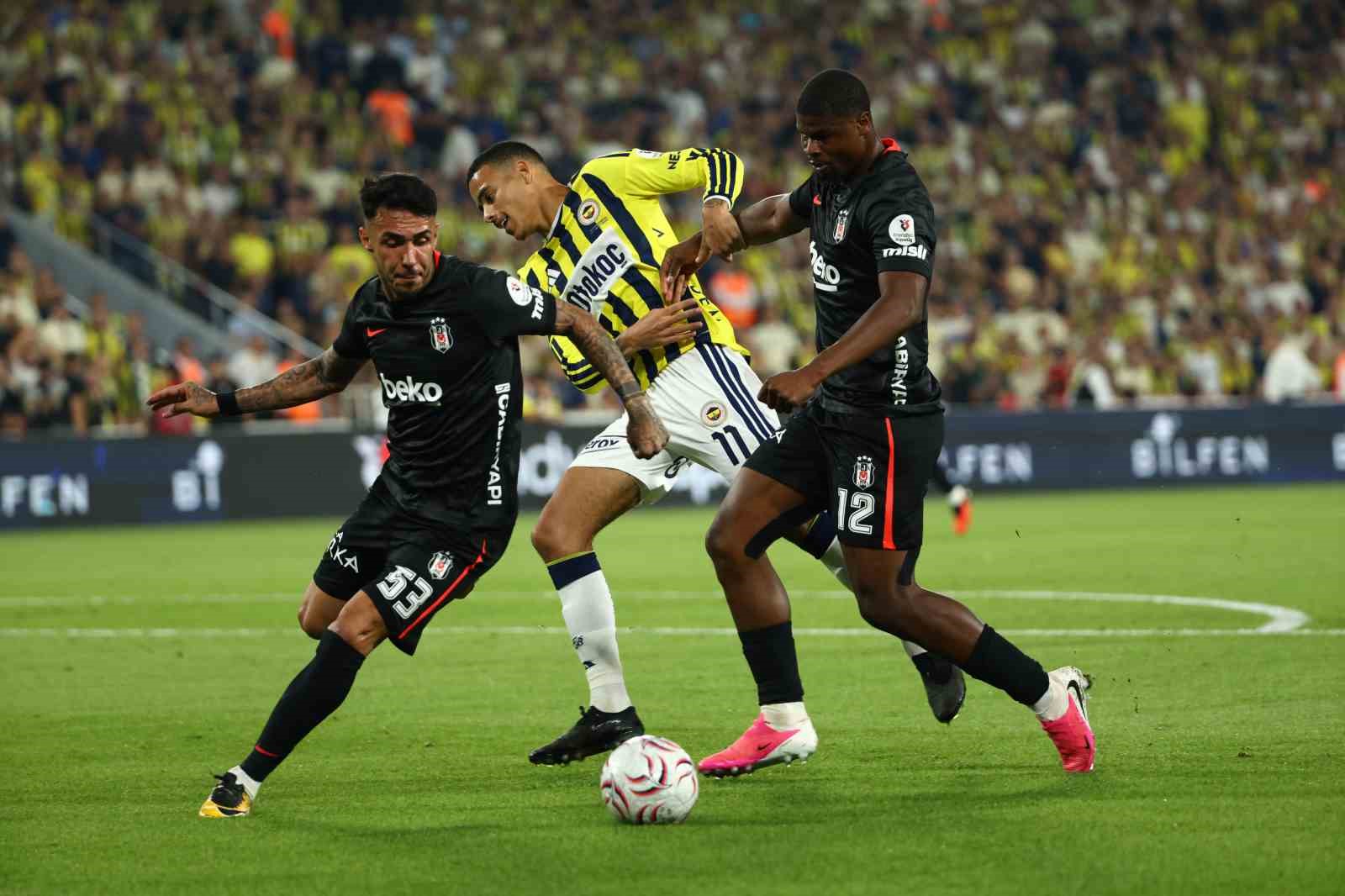 Trendyol Süper Lig: Fenerbahçe: 1 - Beşiktaş: 1 (İlk yarı)