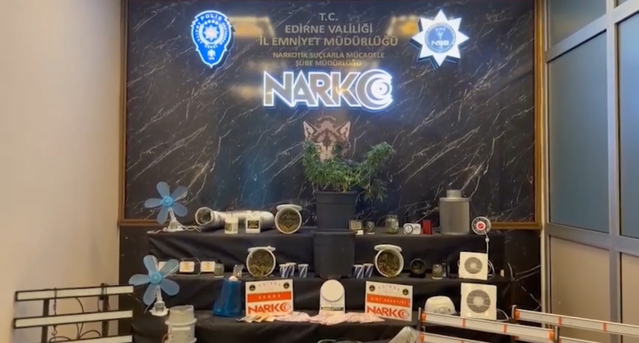 Edirne’de iki adrese uyuşturucu operasyonu: 2 şüpheli tutuklandı