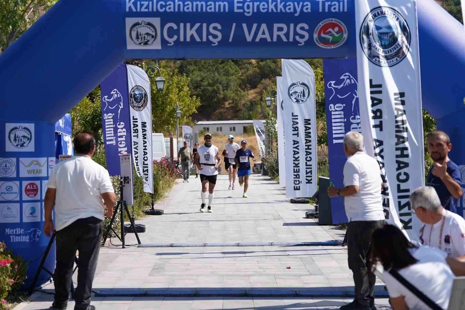 Kızılcahamam Eğrekkaya Trail Maratonu’nda spor ve doğa buluştu