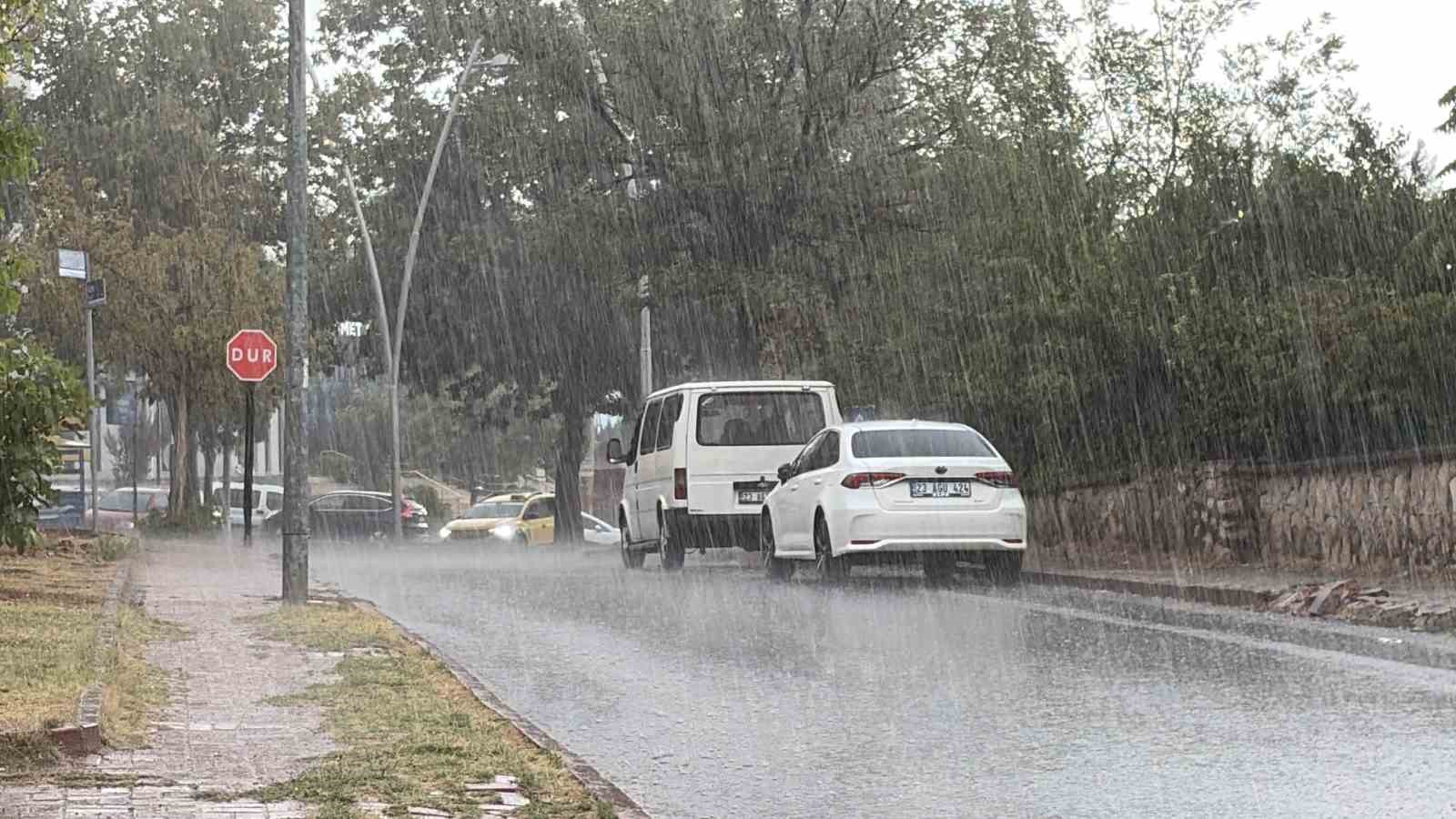 Elazığ’da sağanak ve dolu etkili oldu