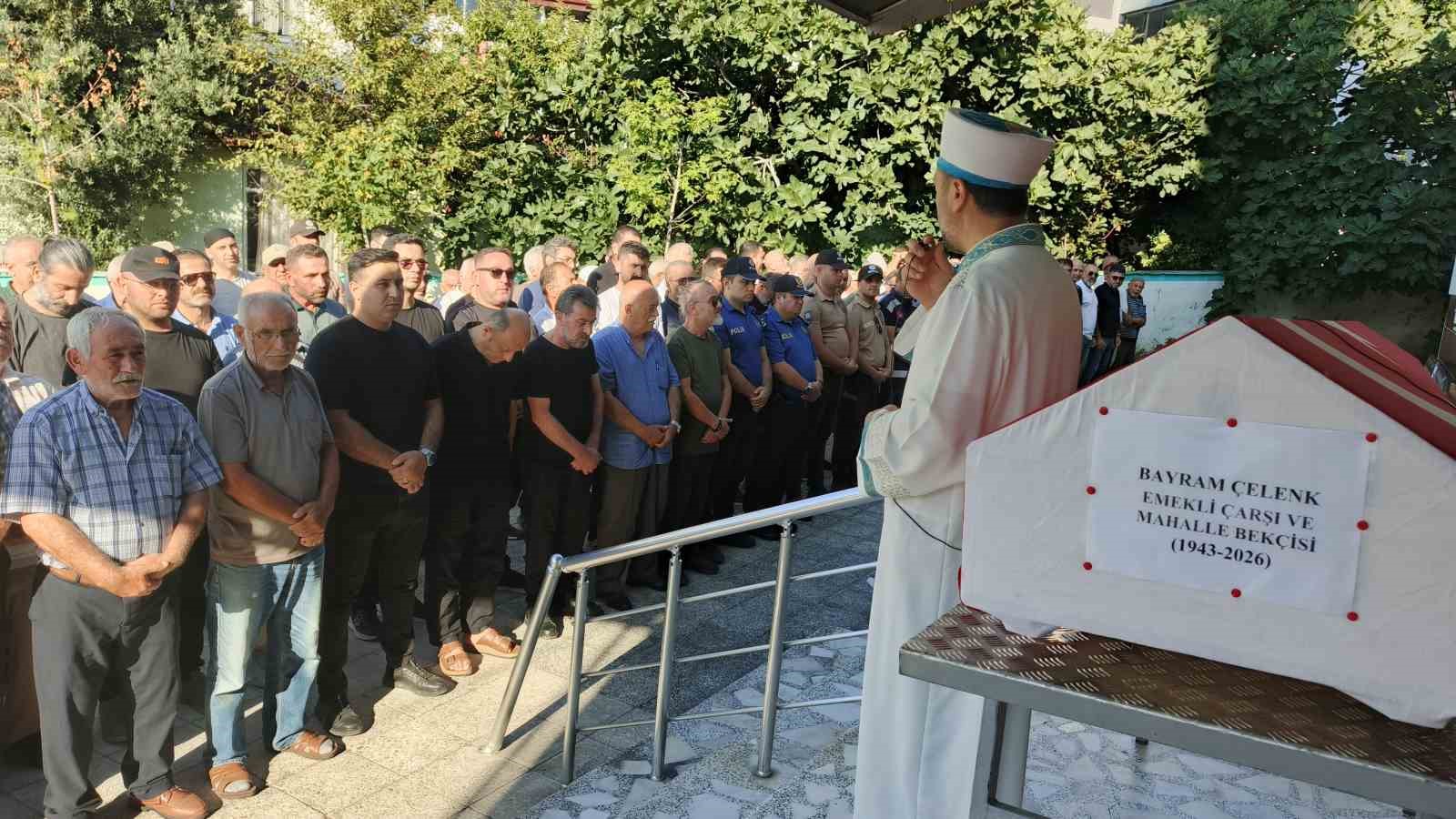 Emekli bekçiye son görev