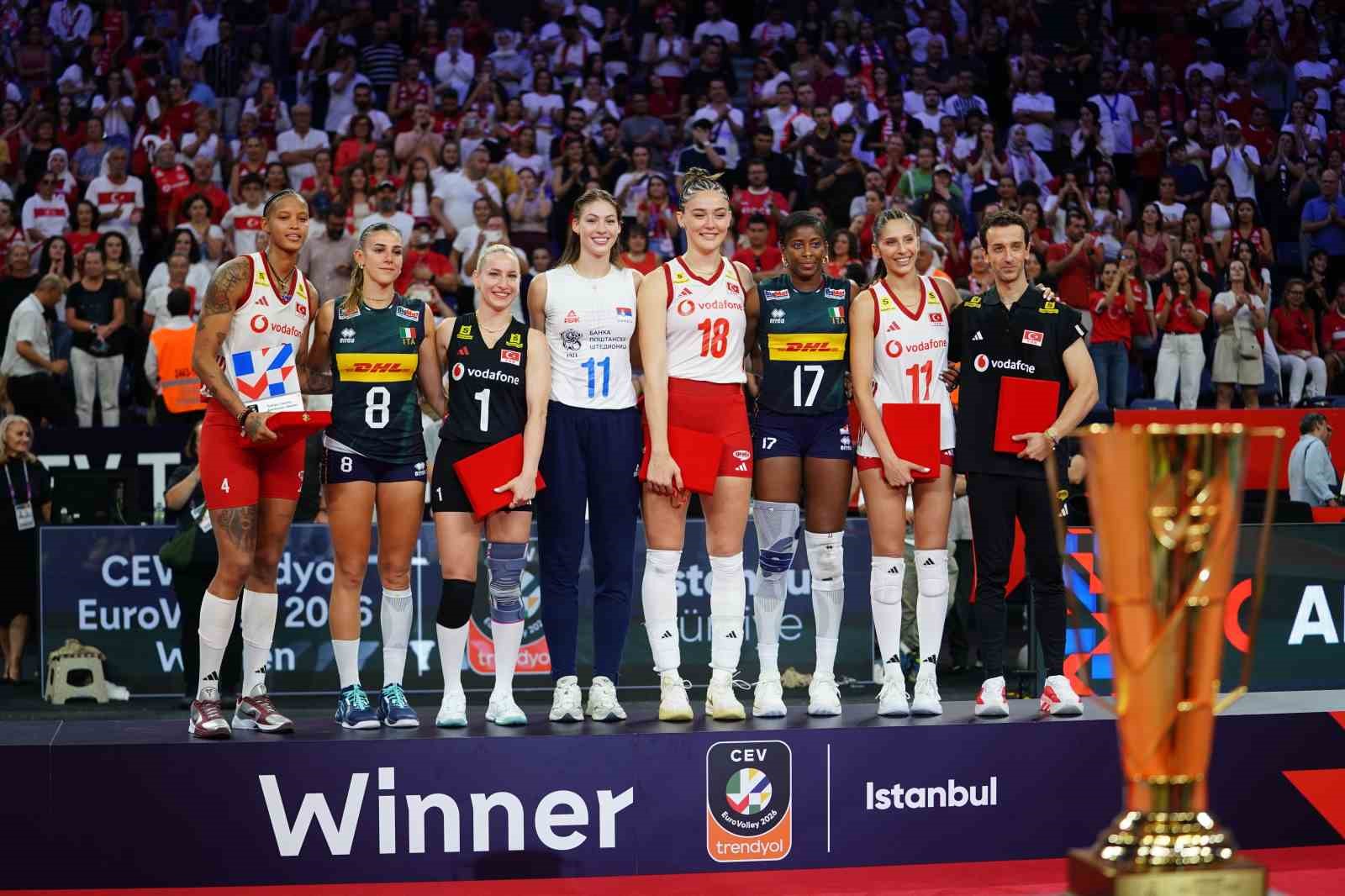A Milli Voleybol Takımı, üst üste 2. kez Avrupa şampiyonu