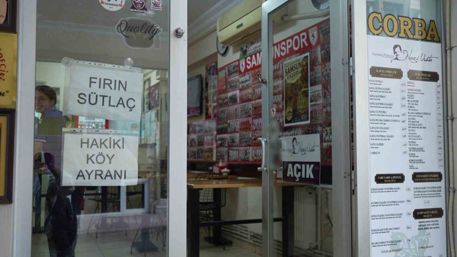 Pastırma hırsızlığı kamerada: Fırın kapısındaki poşeti alıp kayıplara karıştı