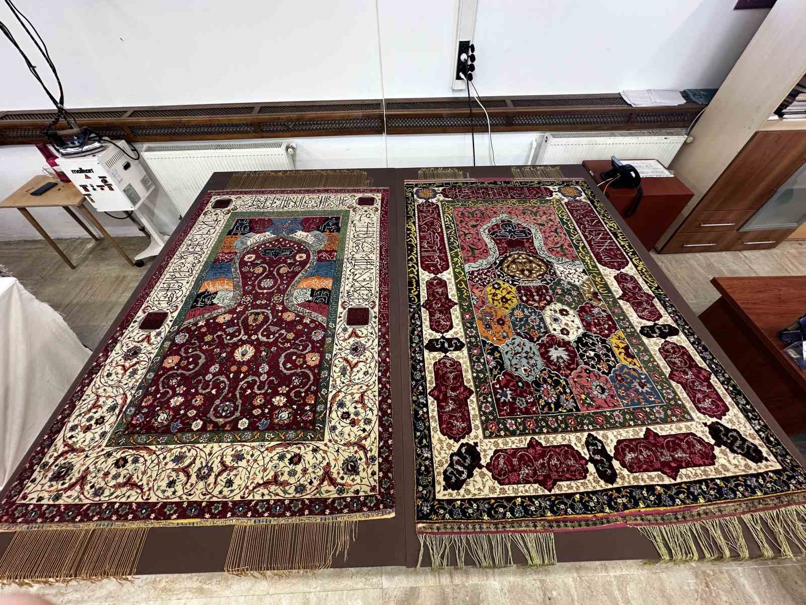 500 yıllık saray seccadeleri sergilenmeye hazırlanıyor
