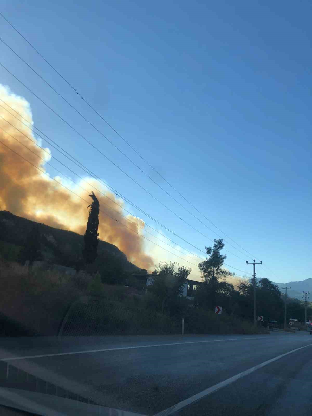 Antalya Aksu’da orman yangını