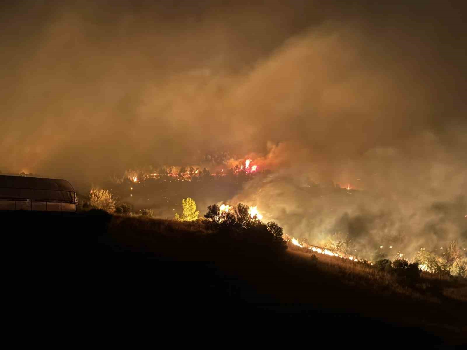 Antalya’da gece yarısı arazi yangını: 2 ev kullanılamaz hale geldi