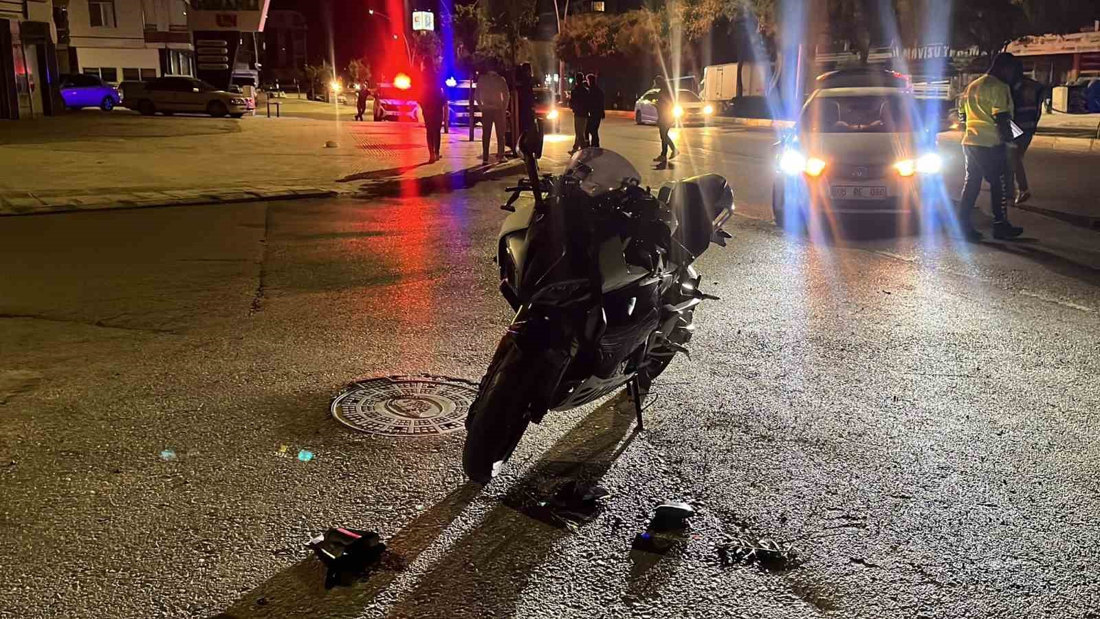 Çorum’da otomobil ile motosiklet çarpıştı: 1 yaralı