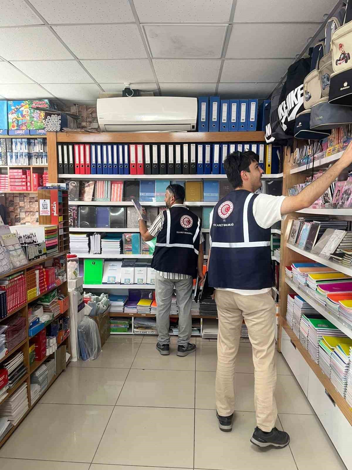 Yozgat’ta kırtasiye denetimlerinde olumsuzluğa rastlanmadı