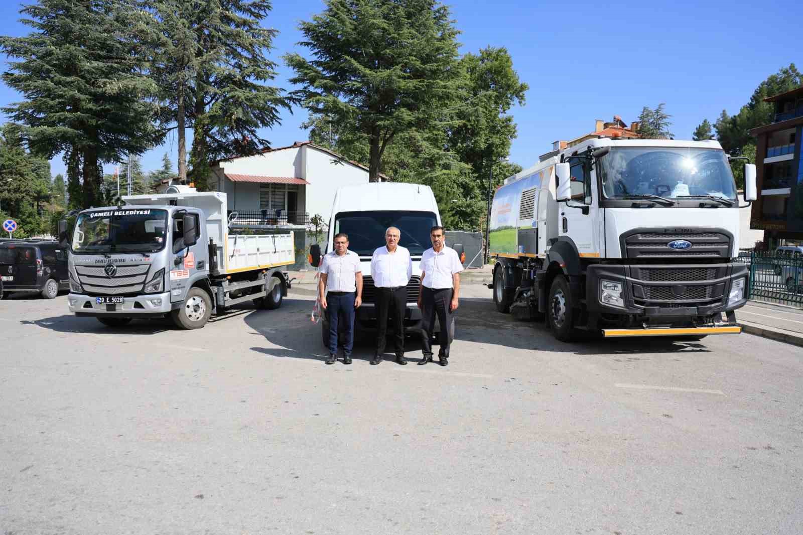 Çameli Belediyesinin araç filosu güçleniyor