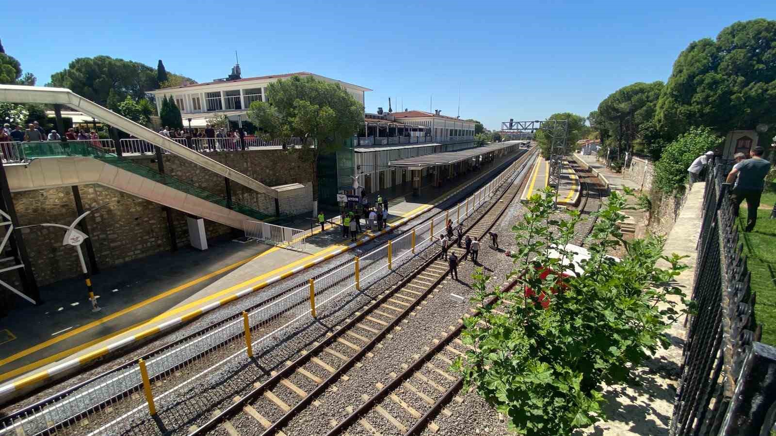 Tren yoluna atlamak isteyen adamı ekipler kurtardı