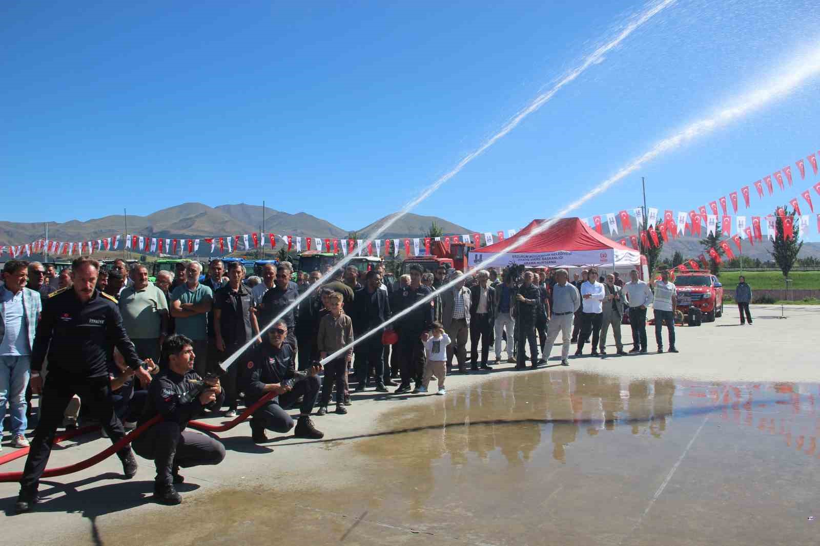 Erzurum’da kırsal mahallelere 150 yangın söndürme tankeri
