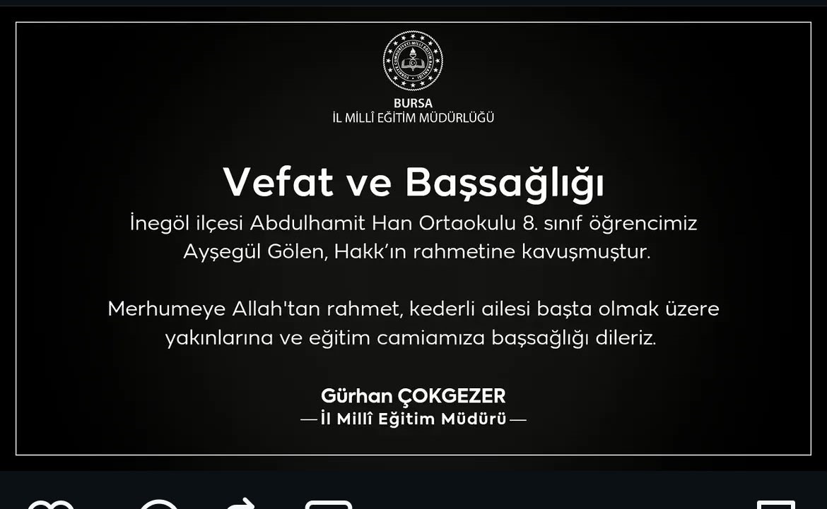 İnegöl’deki kazada hayatını kaybeden 13 yaşındaki çocuk toprağa verildi
