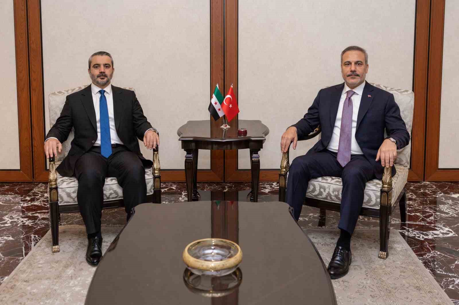 Bakan Fidan, Suriyeli mevkidaşı Şeybani ile görüştü