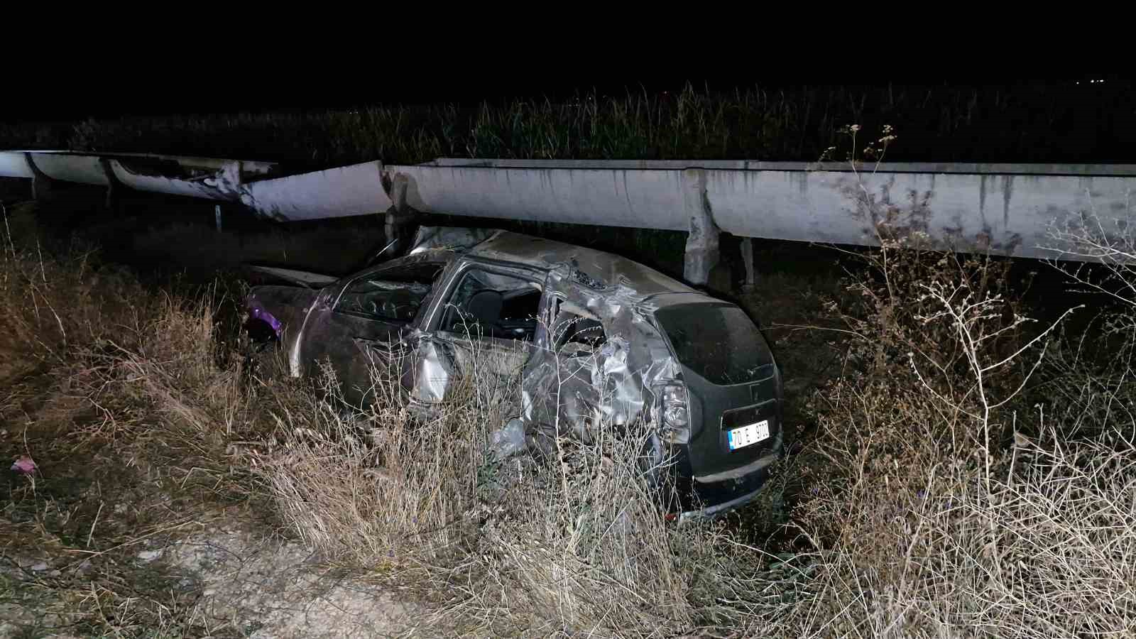 Takla atan otomobilden fırlayan şahıs hayatını kaybetti