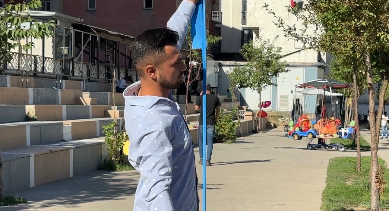 Yüksekova’da parklar sağlık sahnesine dönüştü