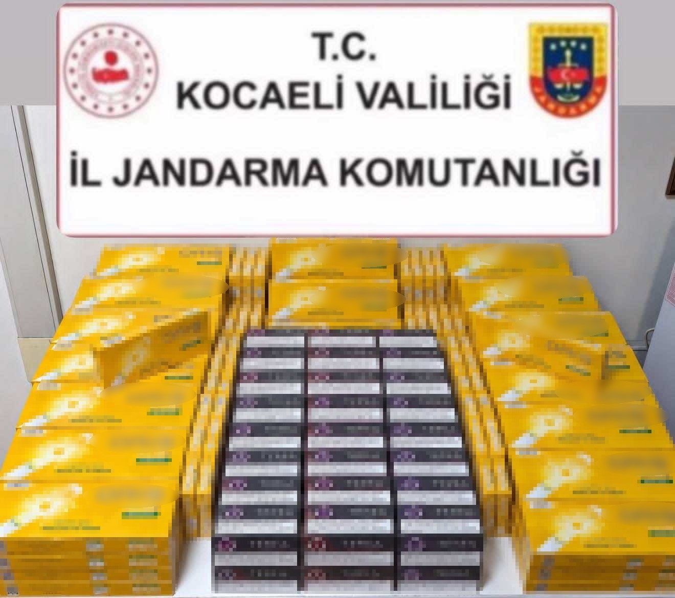 Kocaeli’de 5,4 milyon liralık kaçakçılık operasyonu