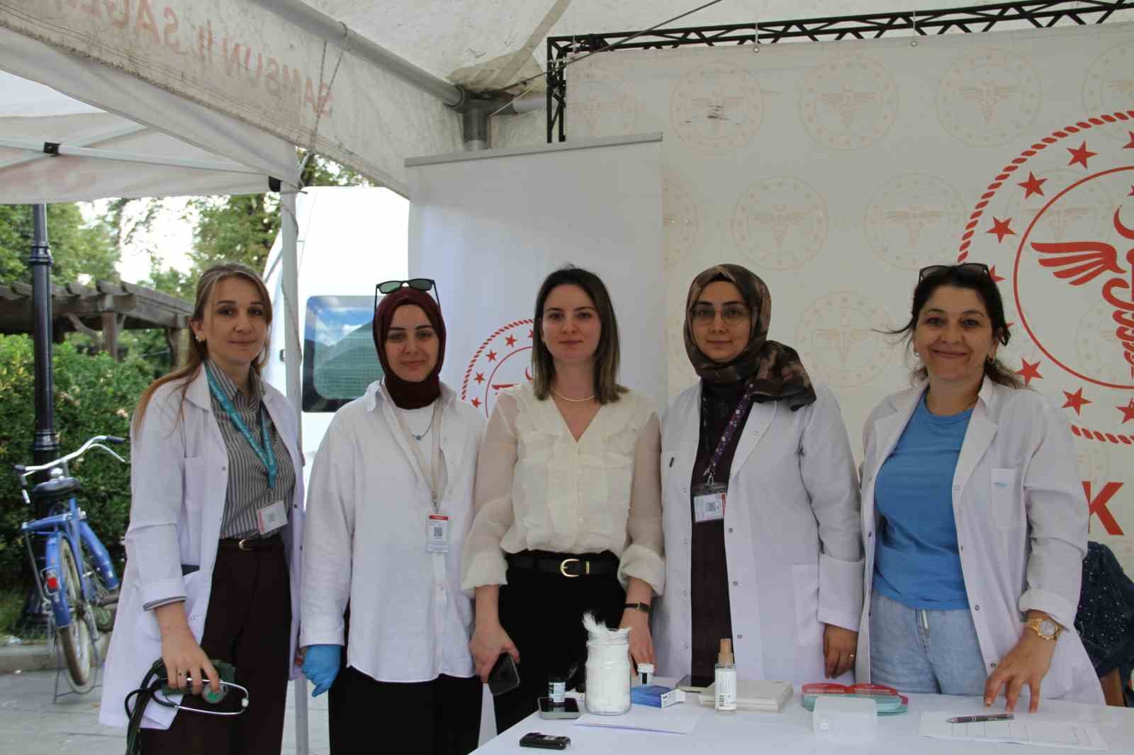 Çarşamba Tarihi Köprü’de Halk Sağlığı Haftası farkındalığı