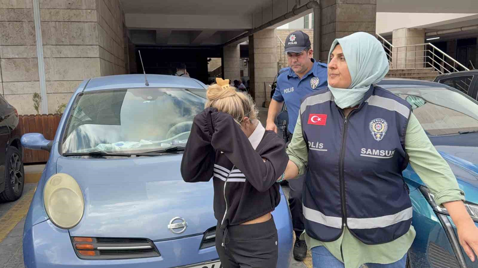 Samsun’da mağazalardan giysi çalan kadın tutuklandı