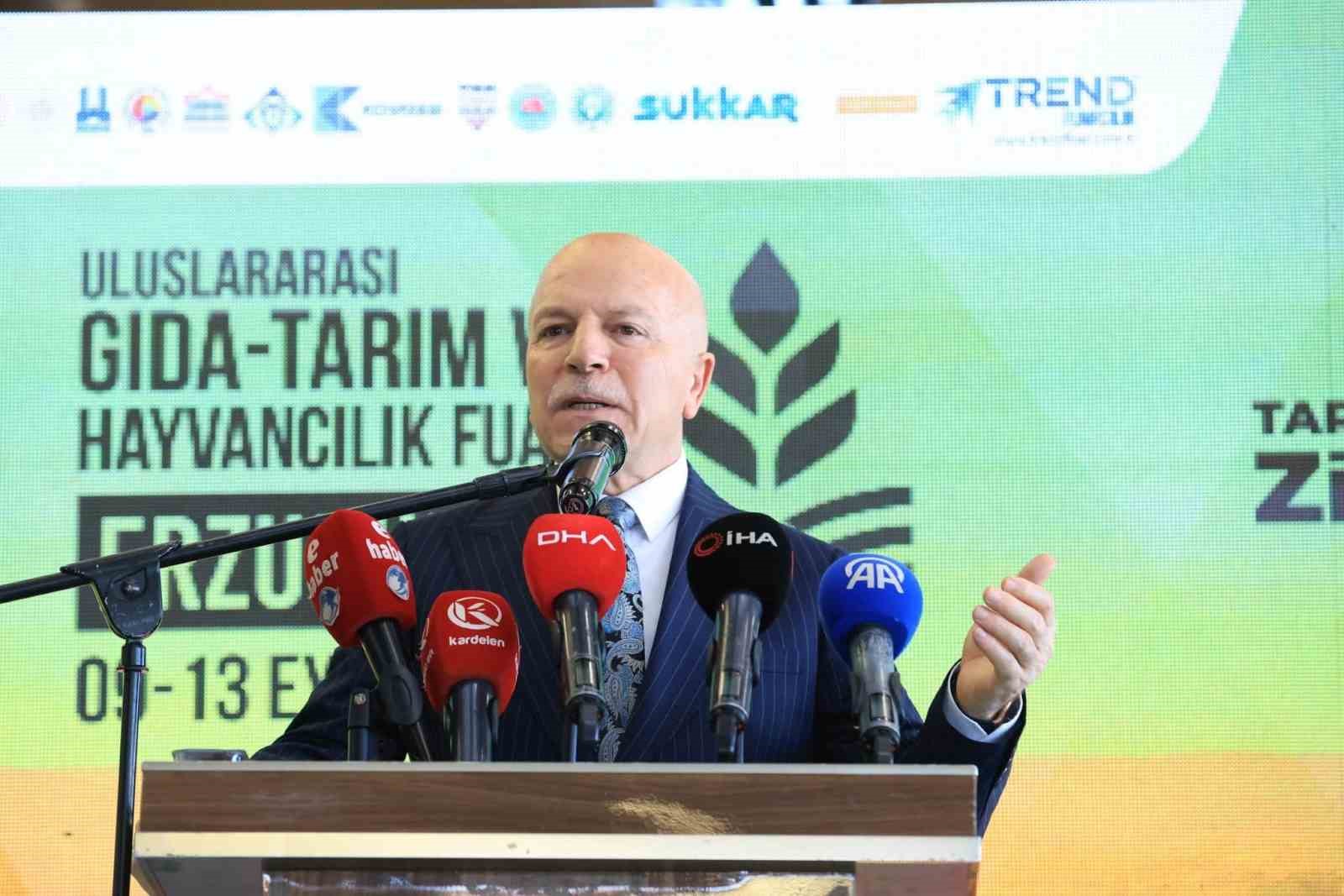 Erzurum’da gıda, tarım ve hayvancılık fuarı kapılarını açtı