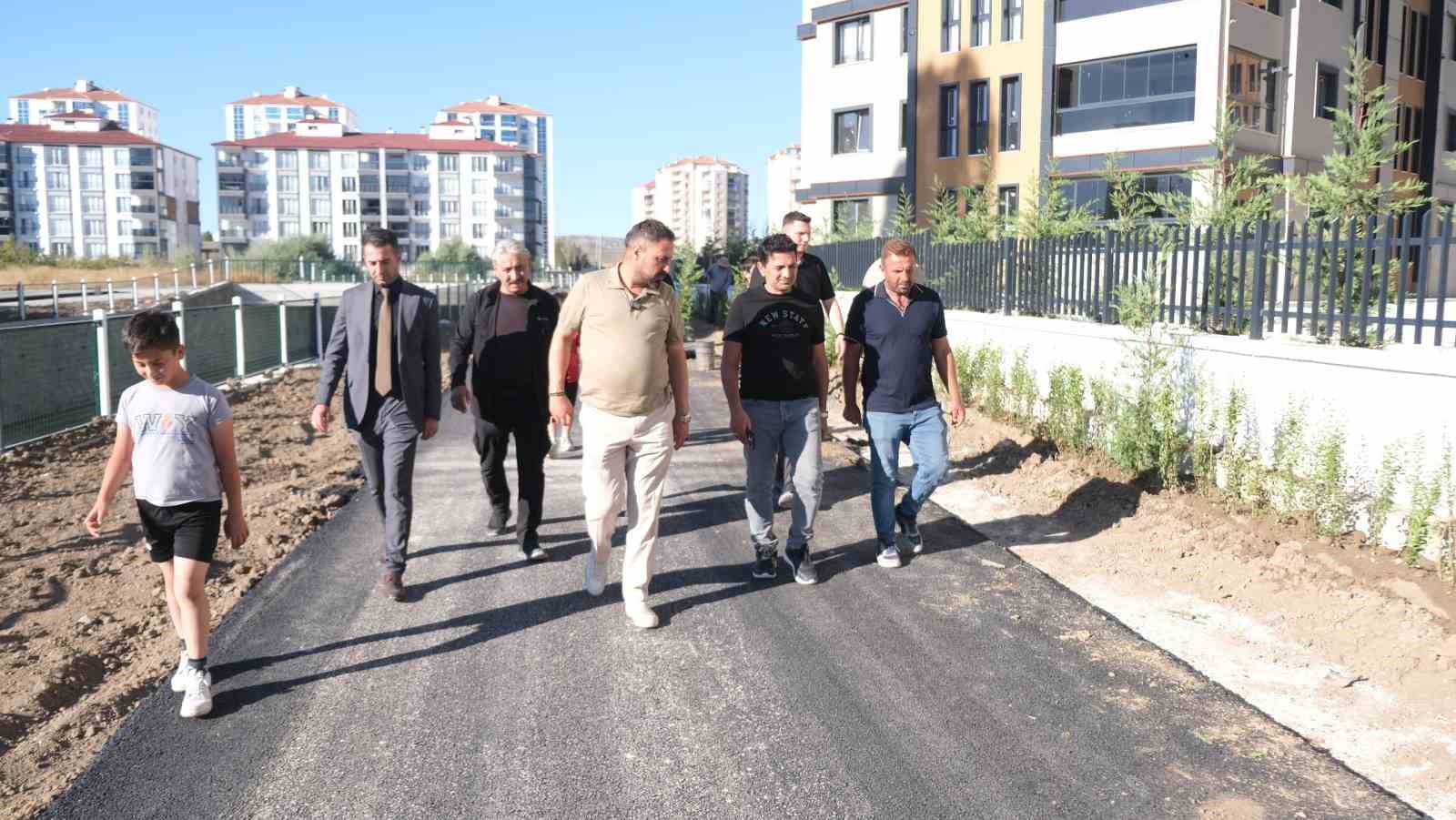 Sorgun’da yürüyüş ve bisiklet yolu çalışmaları sürüyor