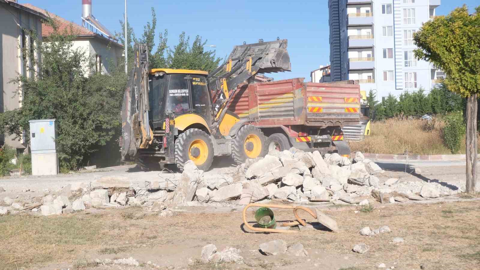 Sorgun’da yürüyüş ve bisiklet yolu çalışmaları sürüyor