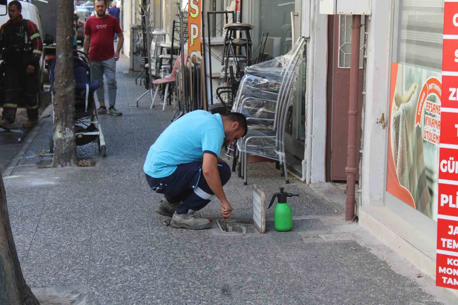 Efeler’de doğal gaz kaçağı paniği, 6 katlı bina tahliye edildi