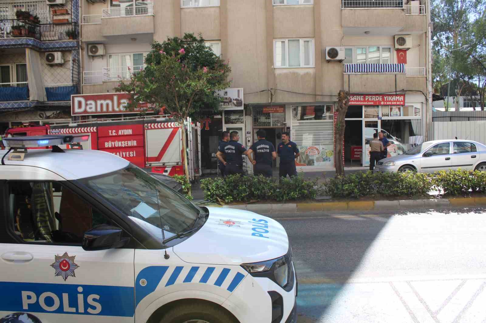 Efeler’de doğal gaz kaçağı paniği, 6 katlı bina tahliye edildi
