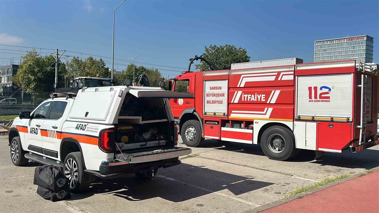 Ankara AFAD KBRN ekibi gaz çıkan alanda ölçüm yaptı