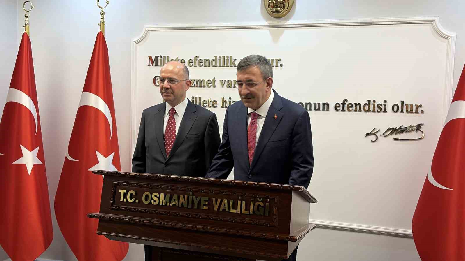 Cumhurbaşkanı Yardımcısı Cevdet Yılmaz Osmaniye’de