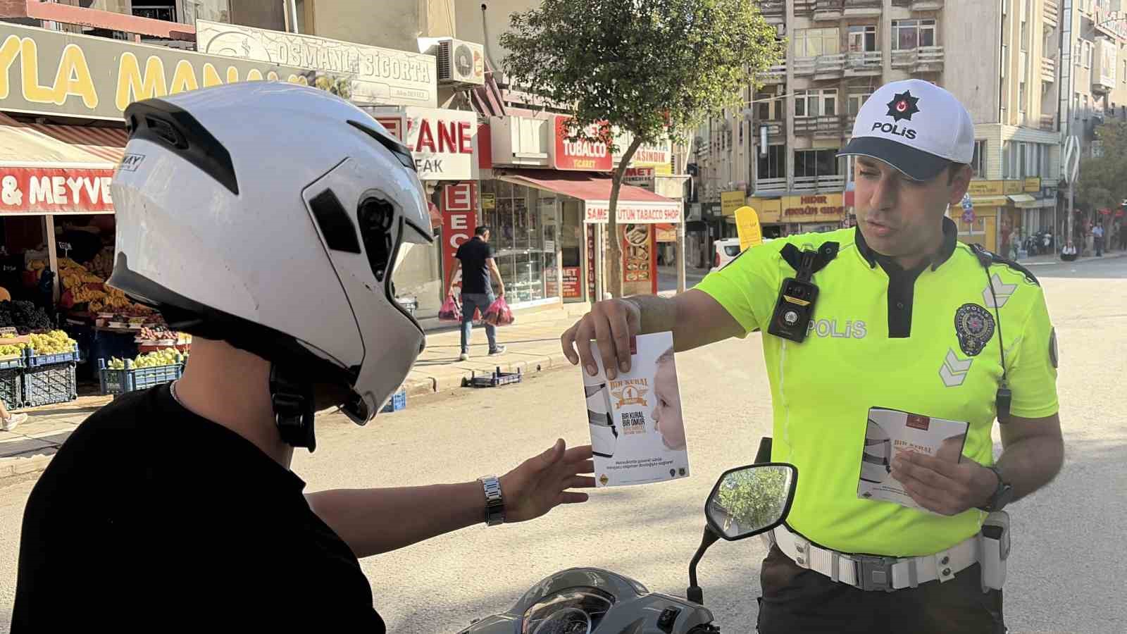 Elazığ’da motosiklet sürücülerine sıkı denetim