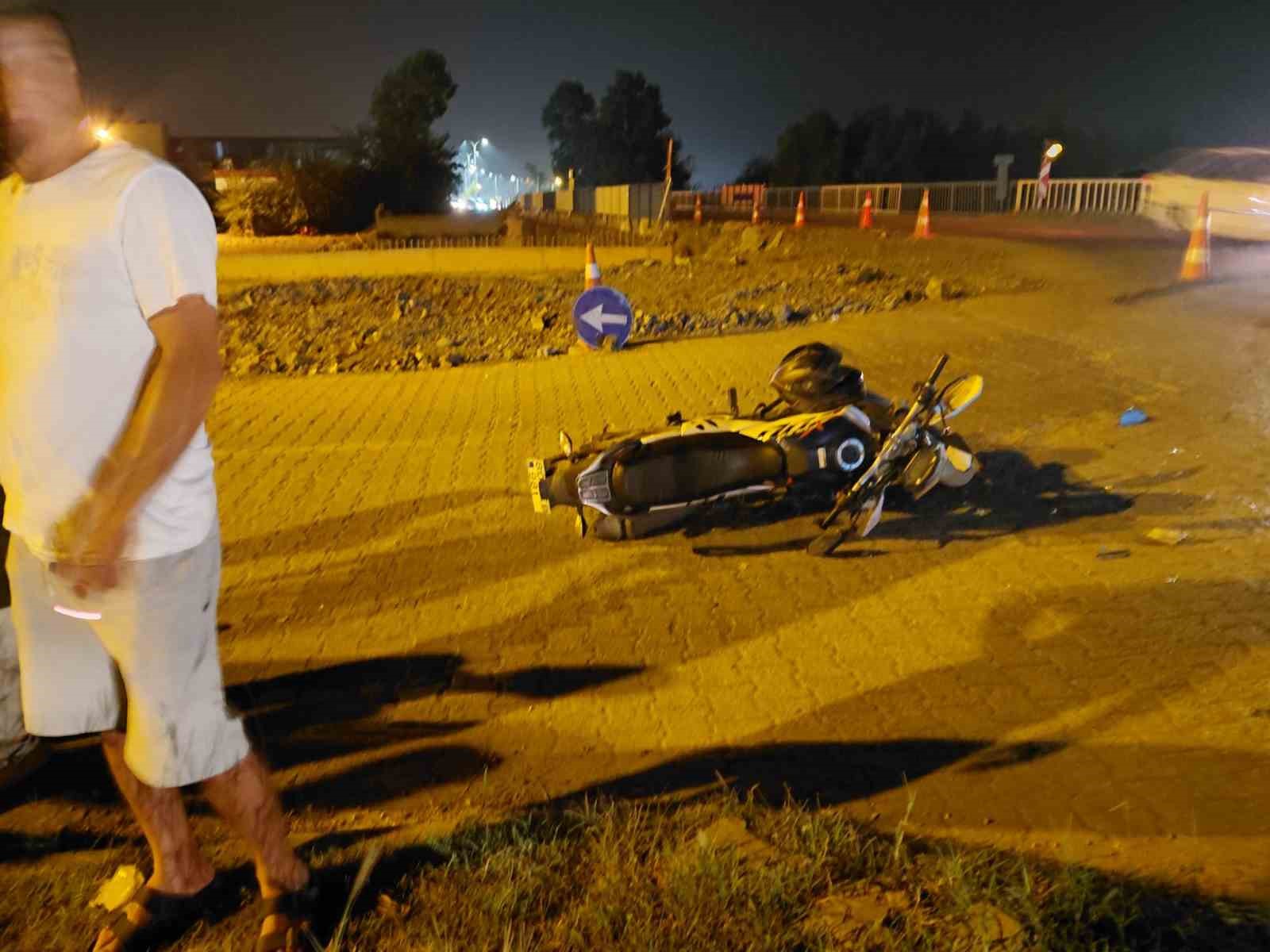 Osmaniye’de otomobil ile motosiklet çarpıştı: 1 yaralı