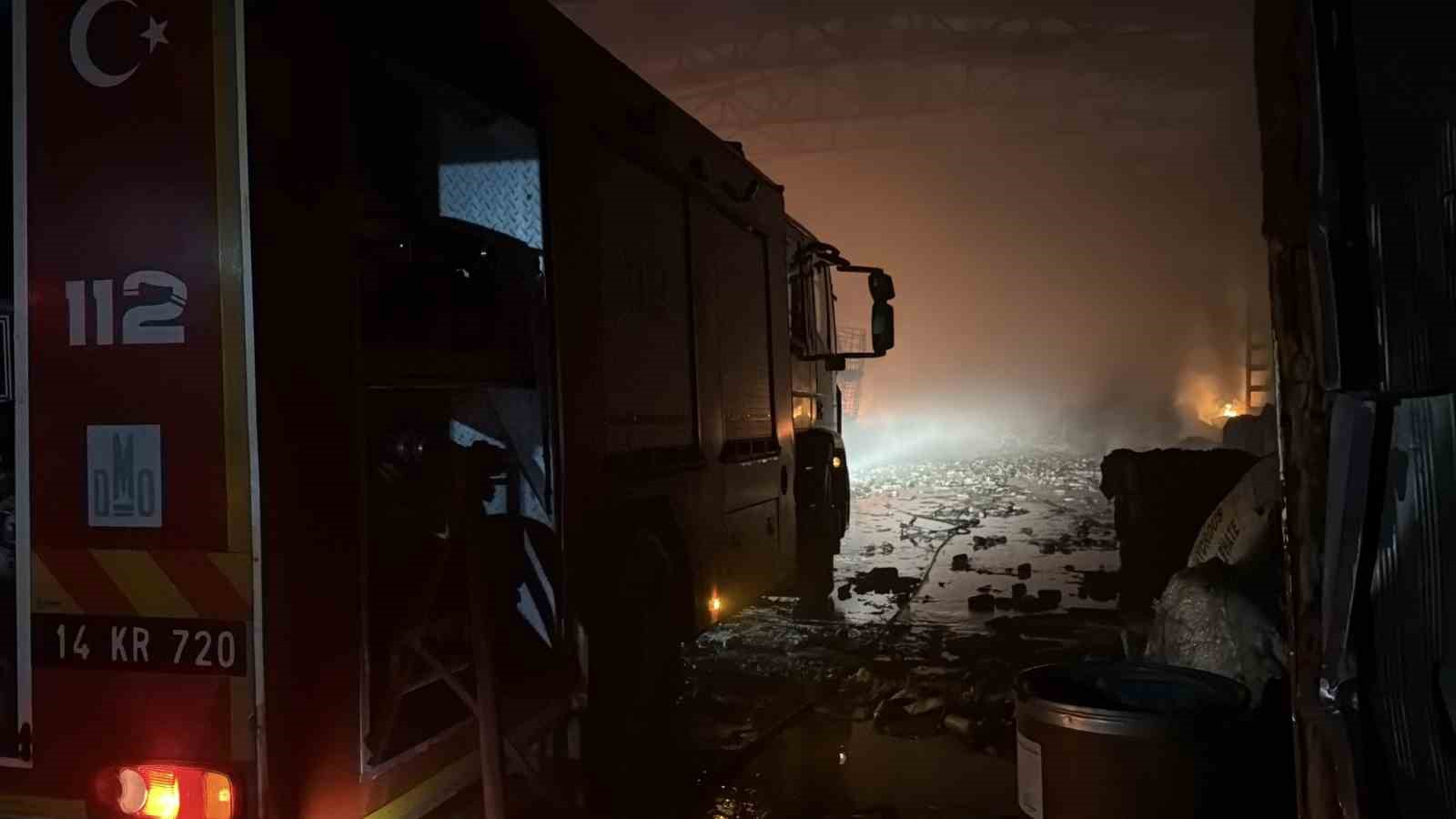 Bolu’daki fabrika yangını kontrol altına alındı