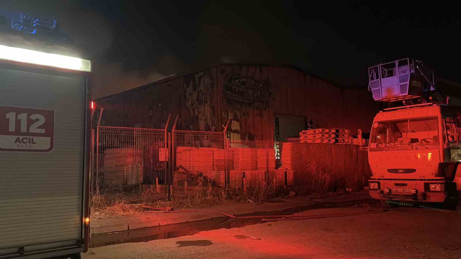 Bolu’daki fabrika yangını kontrol altına alındı