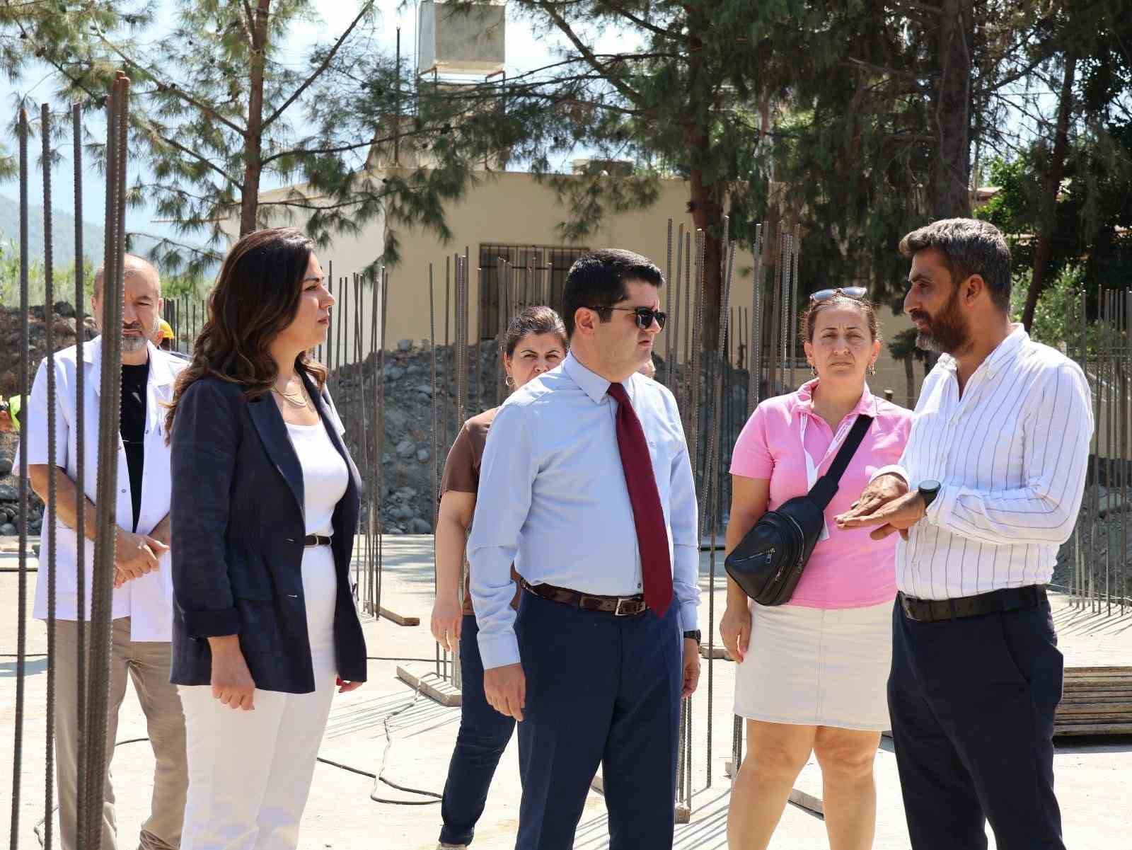 Akçalı Aile Sağlığı Merkezi’nin yeni hizmet binasında çalışmalar sürüyor