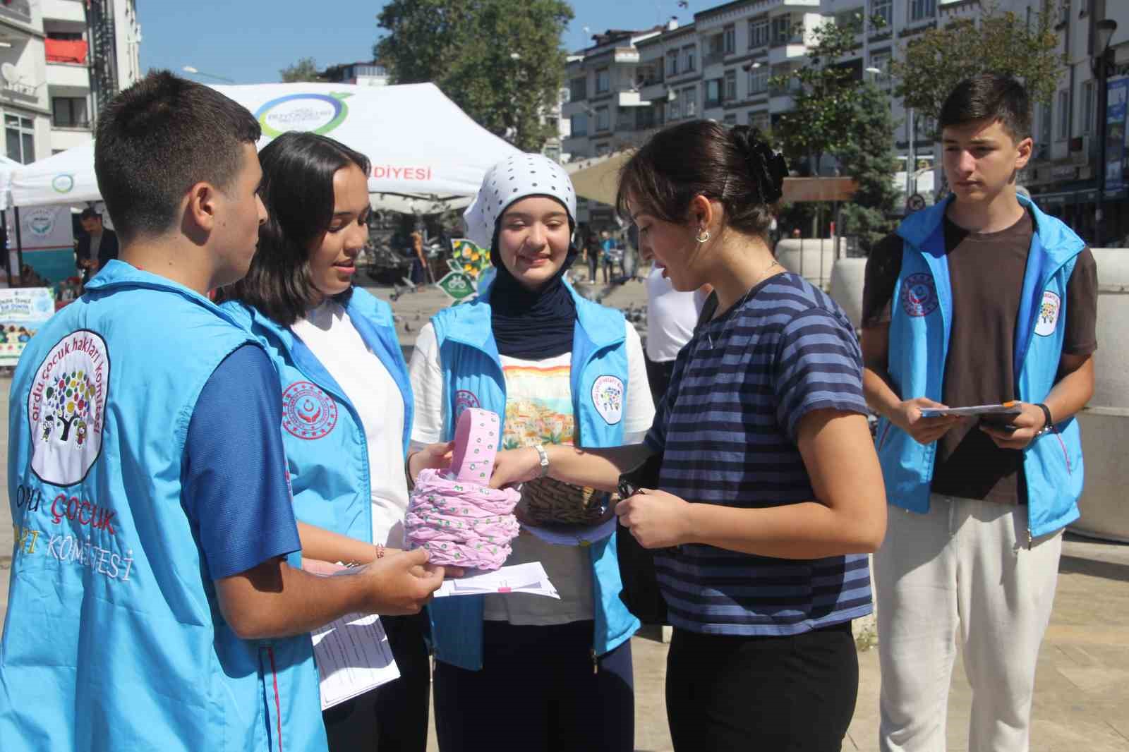 Çocuklardan iklim değişikliğine karşı farkındalık etkinliği