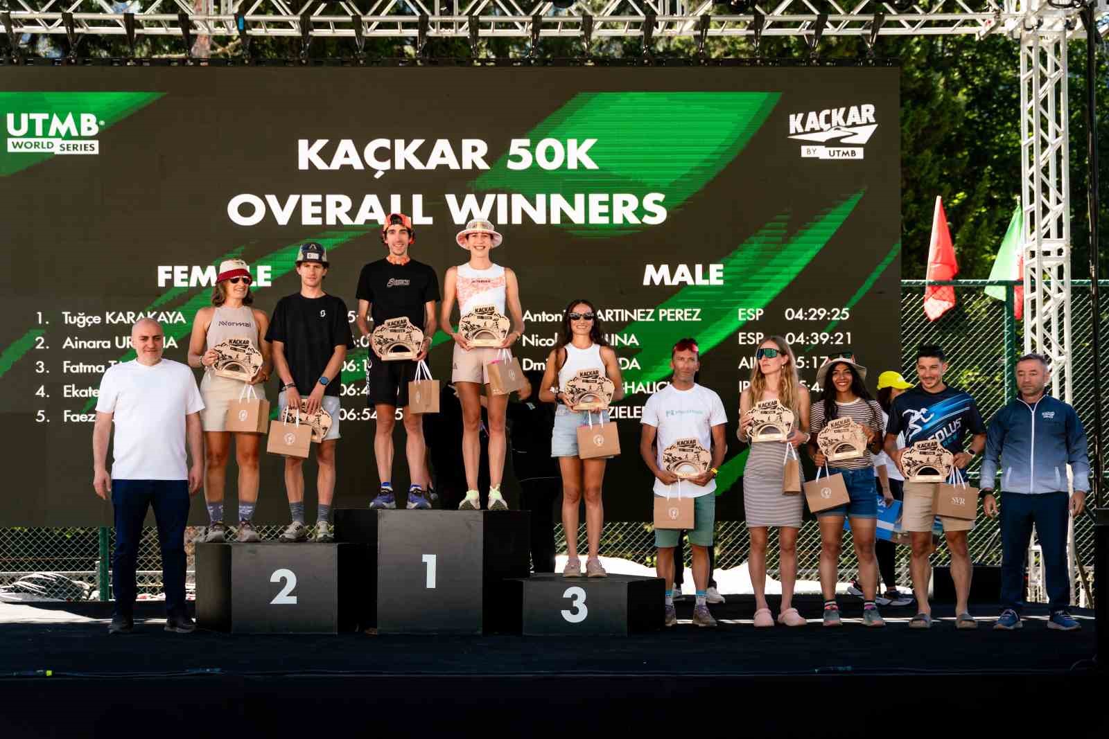 Kaçkar BY UTMB’de dereceye giren sporcular ödüllendirildi