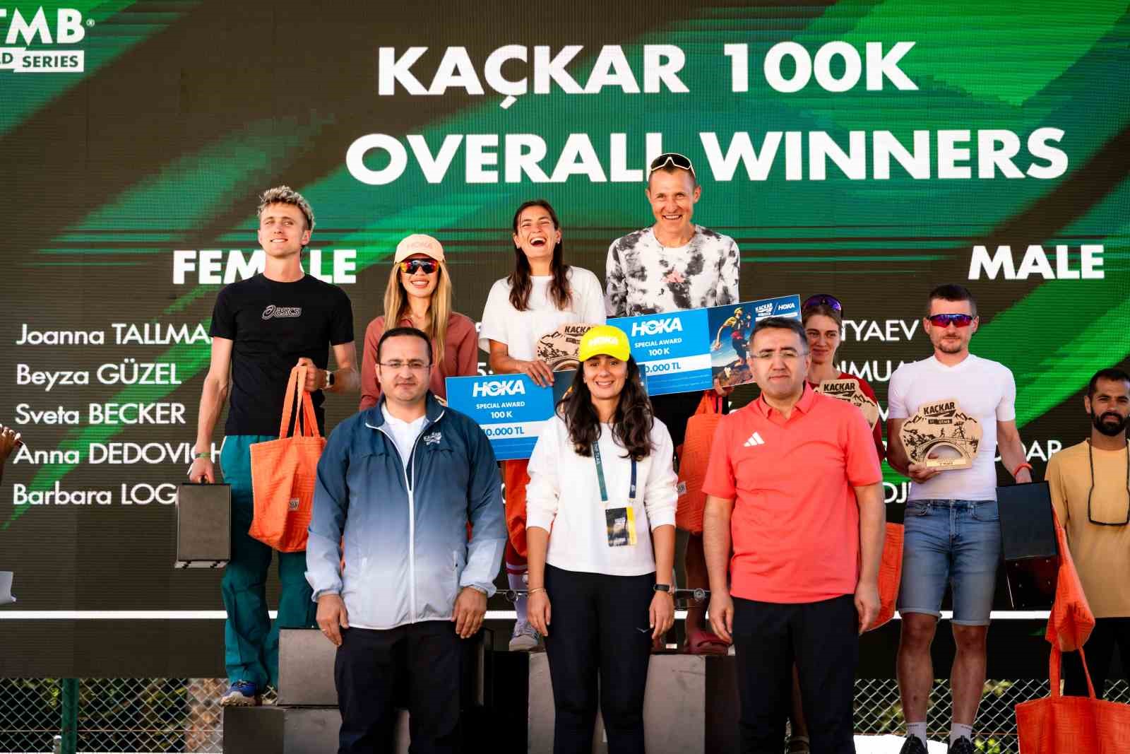 Kaçkar BY UTMB’de dereceye giren sporcular ödüllendirildi