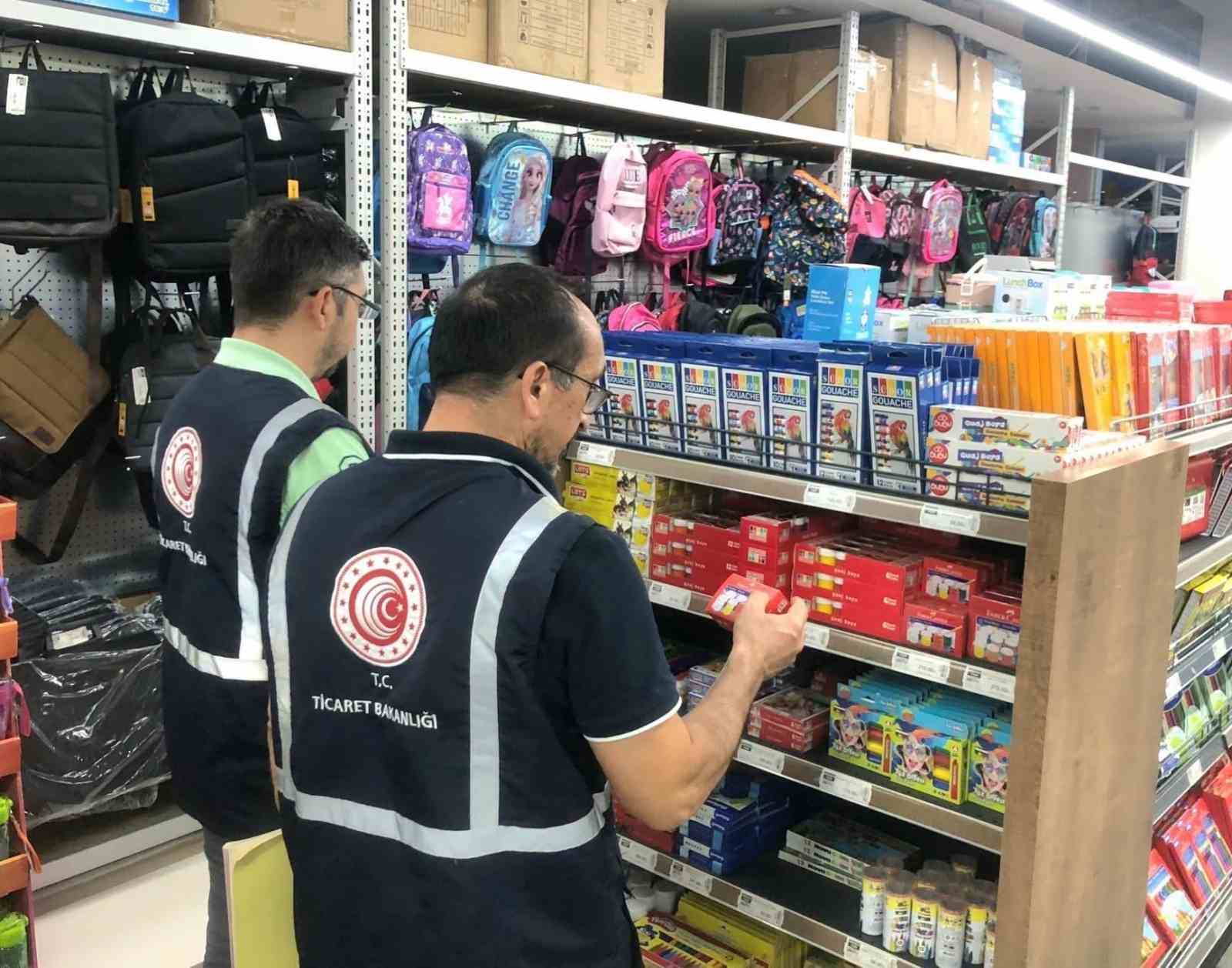 Bolu’da okul ürünlerine sıkı denetim: 6 bin 200 ürün incelendi