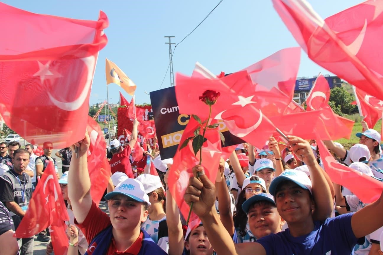 Canik’te Cumhurbaşkanı Erdoğan’a yoğun ilgi