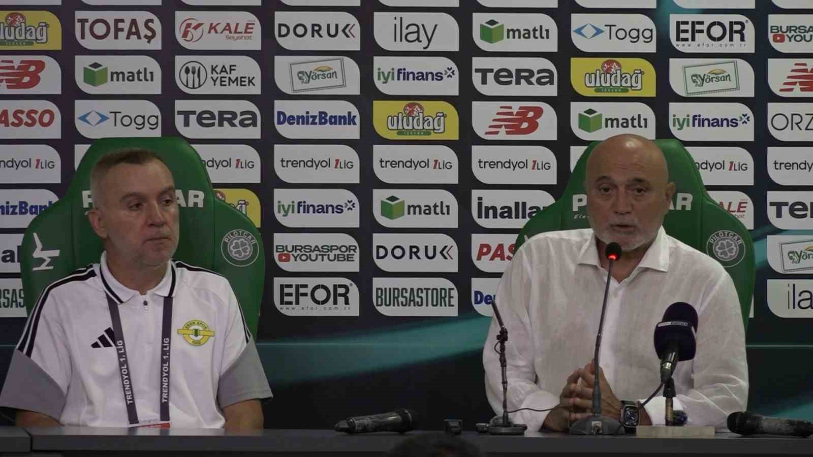 Bursaspor - Esenler Erokspor maçının ardından