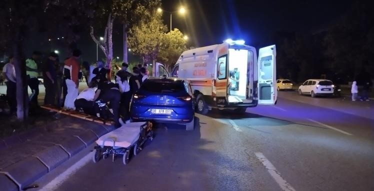 Kayseri’de otomobille motosiklet çarpıştı: 1 yaralı